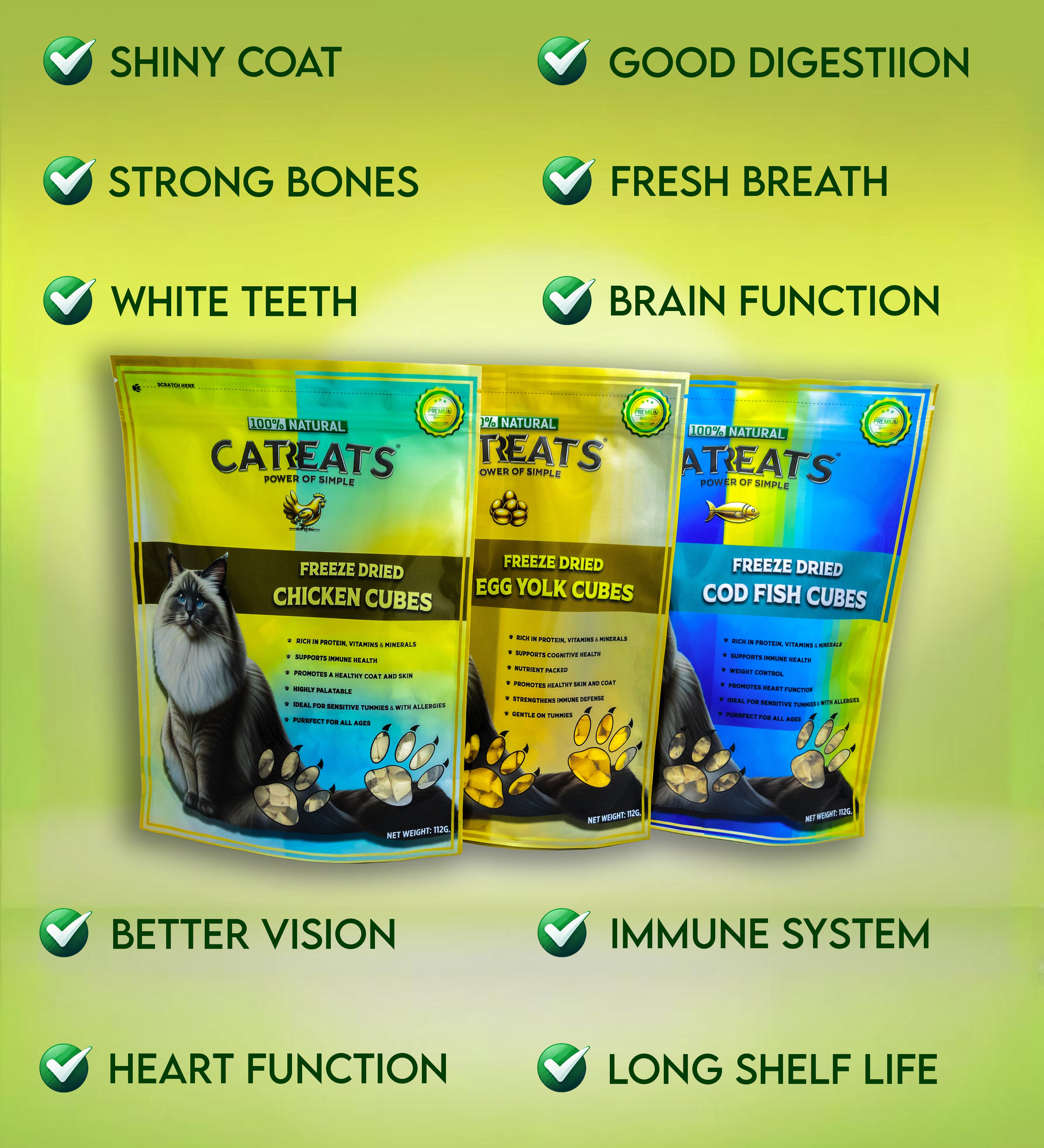 treats, toppers, snacks, healthy food for cats. trending. freeze dried 100% natural